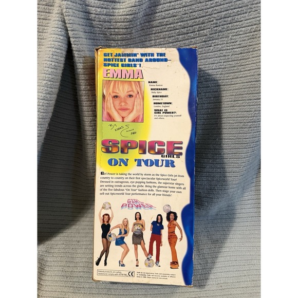 Spice Girls on Tour Doll Emma Bunton Blonde Hair Blue Dress NIB Pop Music - Picture 2 of 3